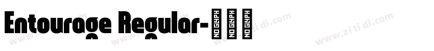 Entourage Regular字体转换